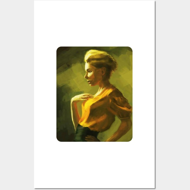 Yellow and green protrait Wall Art by antipc